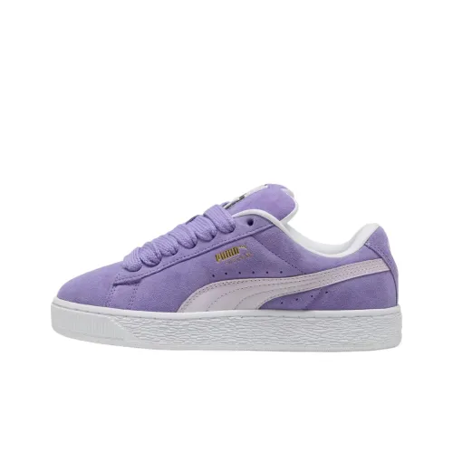 PUMA Suede XL Slip Resistant Cushioning Abrasion Resistant Low Top Skateboard Men Women's Lilac Purple