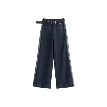 COMBO Casual Pants Unisex Denim Blue