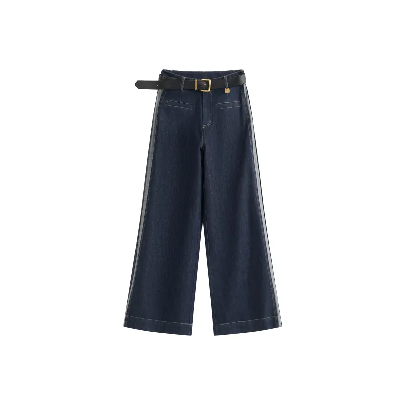 COMBO Casual Pants Unisex Denim Blue-0
