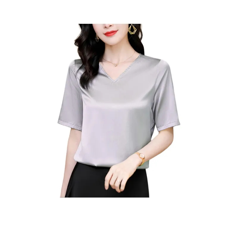 Yi Mengyuan Silk T shirt Women's-4