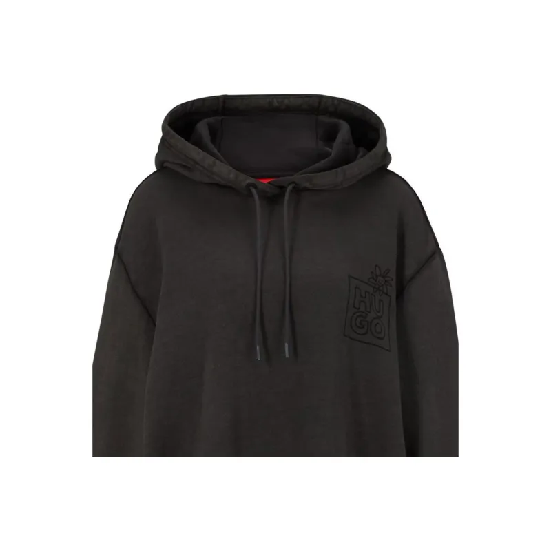 HUGO BOSS Graphic-print Cotton Hoodie-4