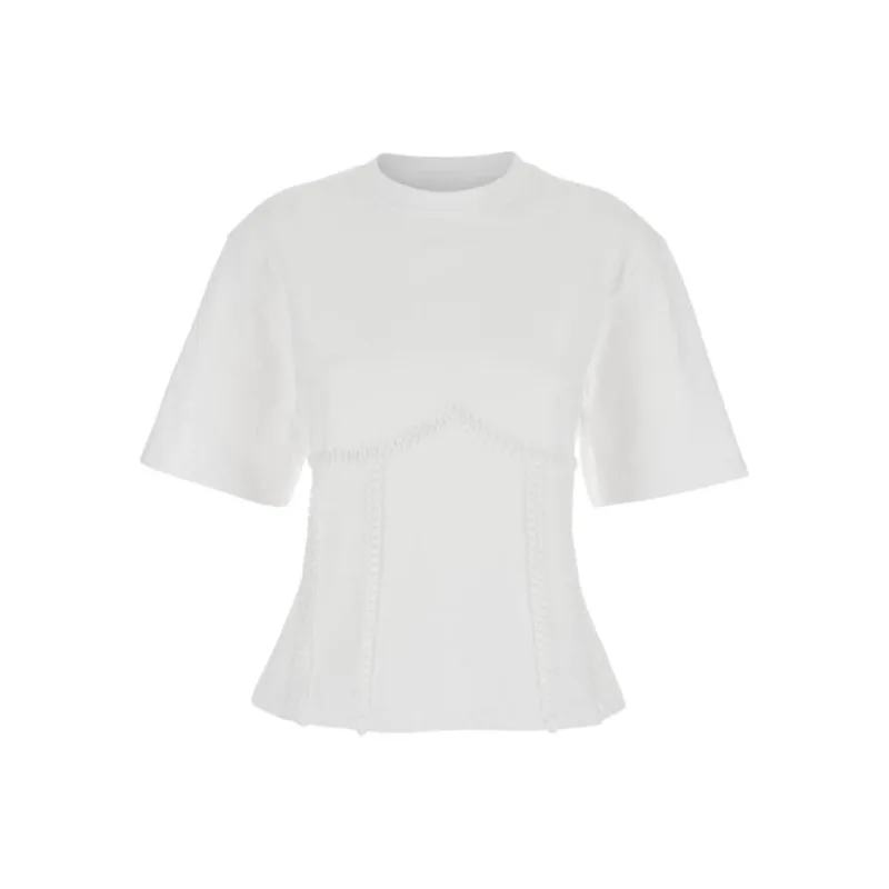 GANNI Tie Back T Shirt-0