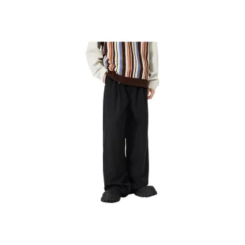 SONGS ALONG Casual Pants Unisex Black
