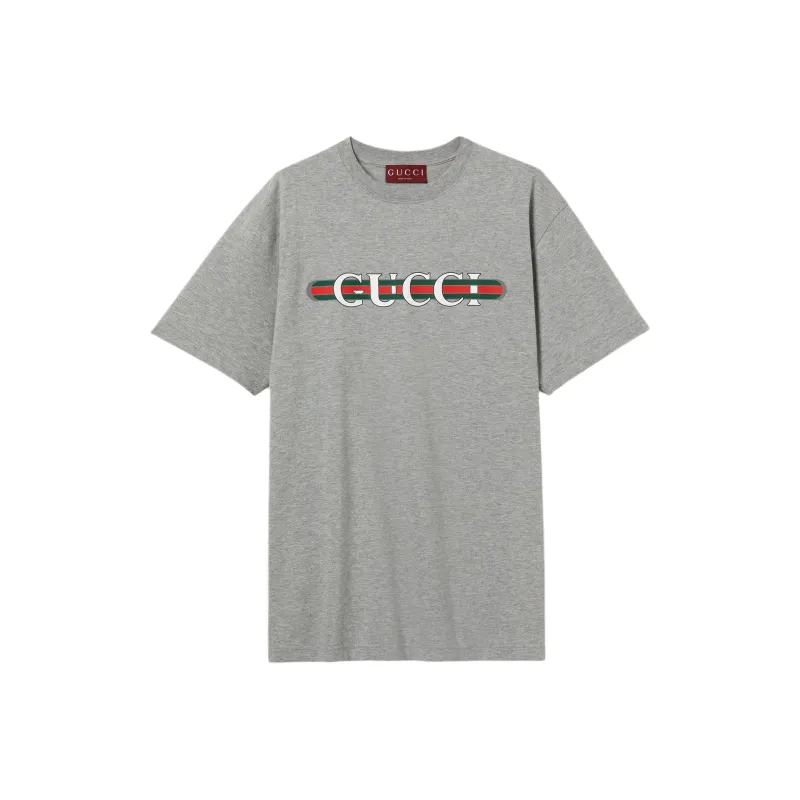 GUCCI Logo Printed Jersey T Shirt-0