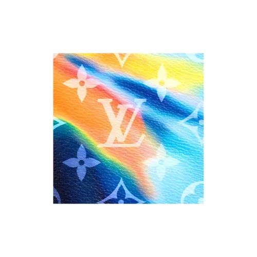 LOUIS VUITTON Brazza Wallet Sunset Monogram Multicolor