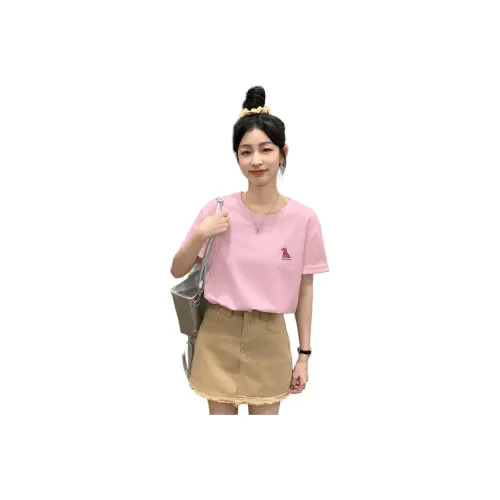 Tonlion 2024 T-Shirt Women's Haze Pink