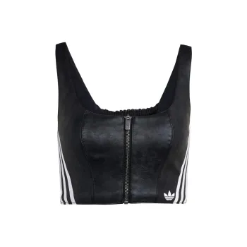 Adidas Originals Adilenium Season 3 Vintage Faux Leather Top