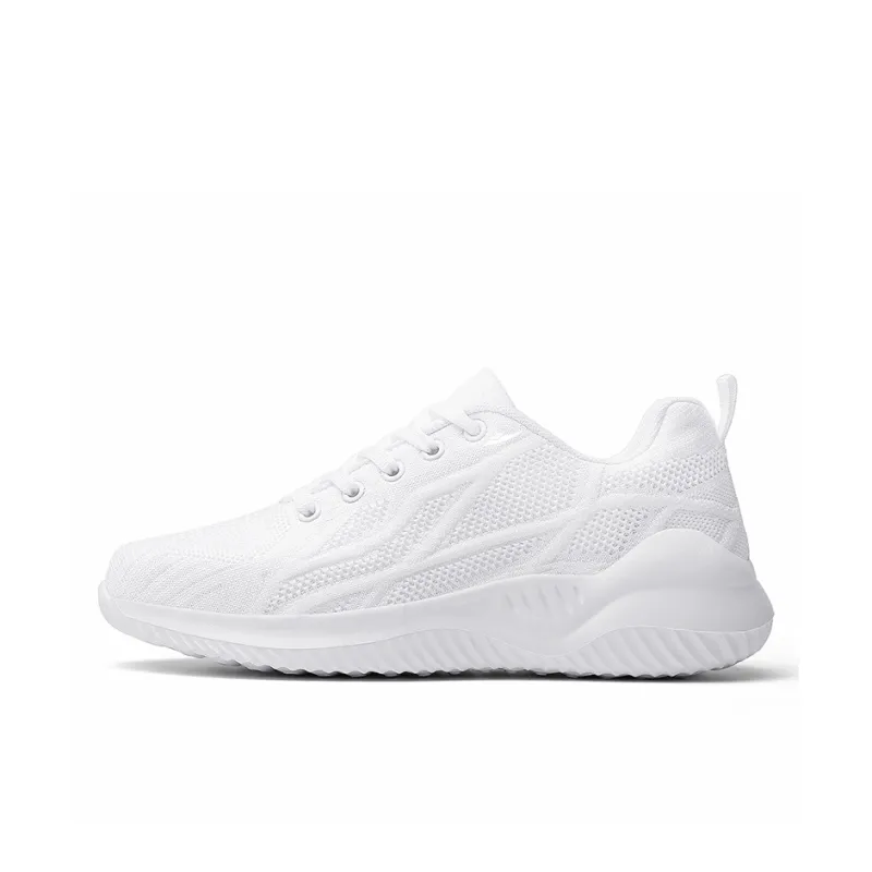 Kuding Running Shoes Women's Low Top Rose Red/Black/White-0