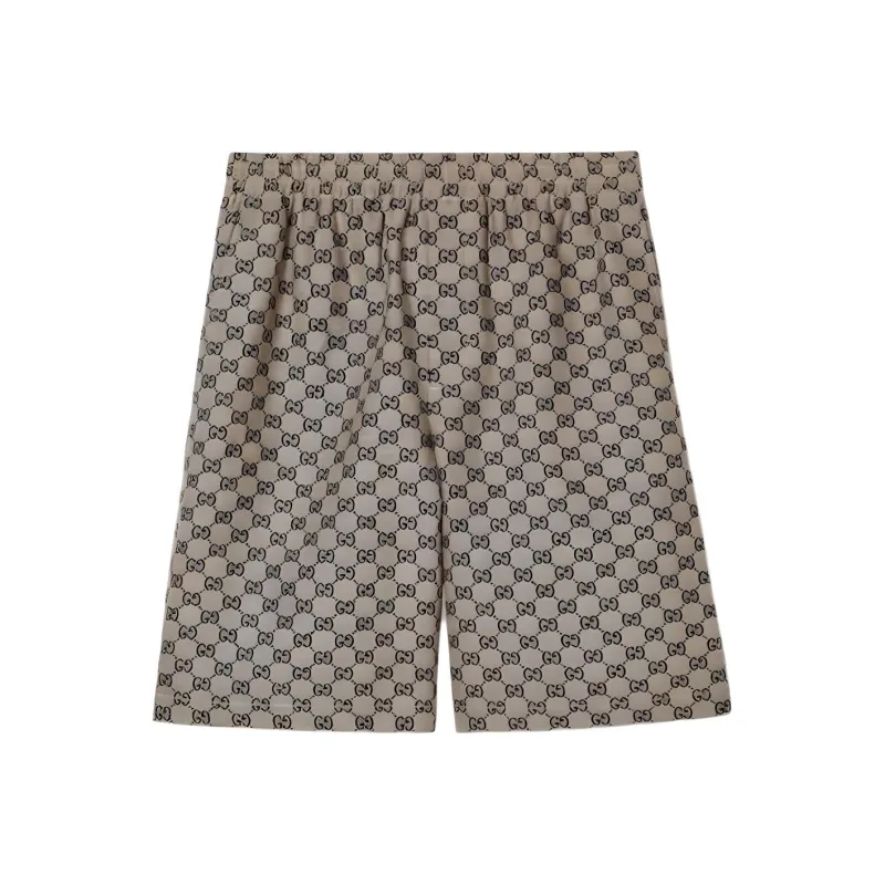 GUCCI Gg Linen Blend Shorts-0