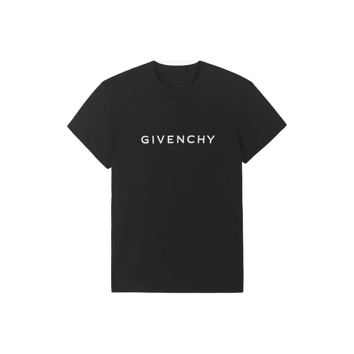 Givenchy Fitted Short Sleeve T Shirt 'Black'-0