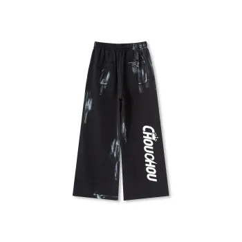 CHOUCHOUS Casual Pants Unisex Black