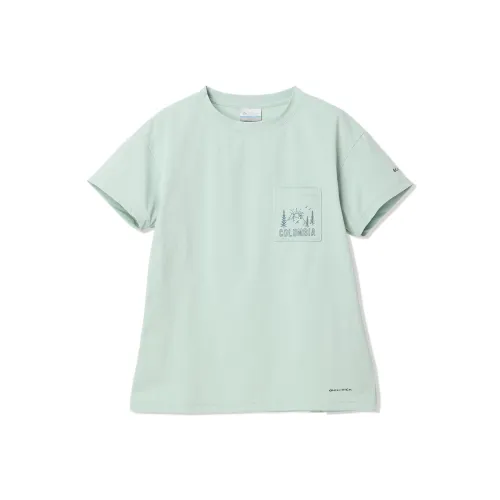 Columbia Drop Shoulder Sleeve T Shirt Women's Cool Green