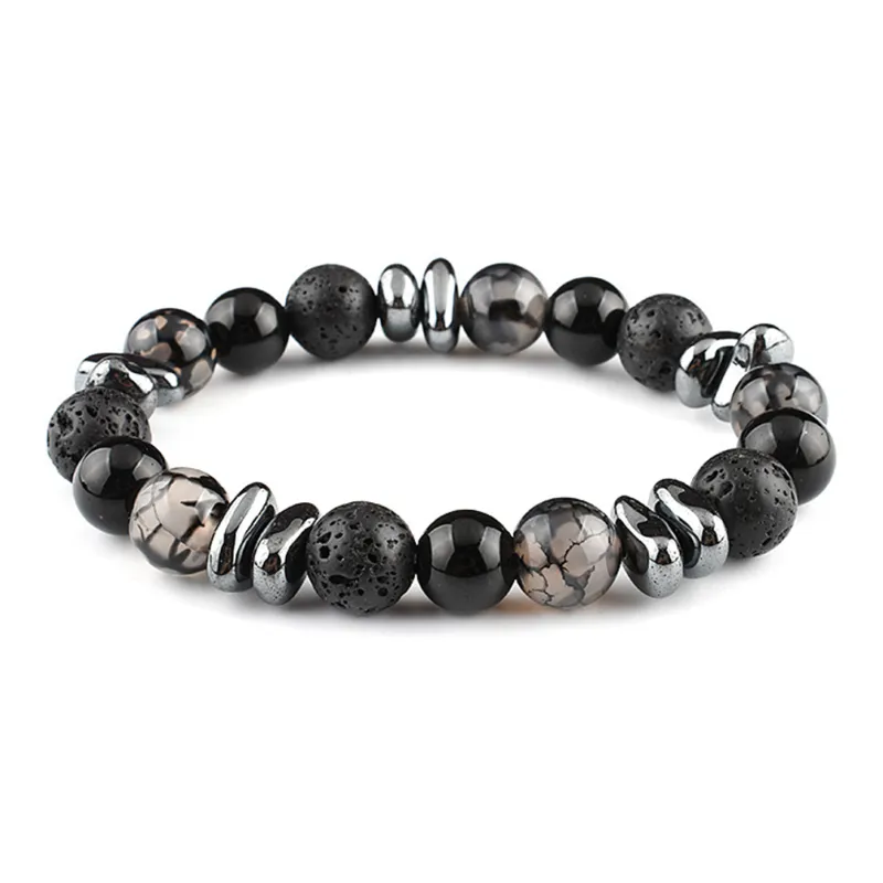 MUXIANG Map Stone Bracelets Unisex-5