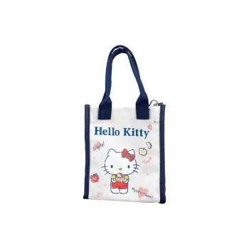 Sanrio Hello Kitty Collaboration Hello Kitty Cotton One Shoulder Handbag Women's Ecru