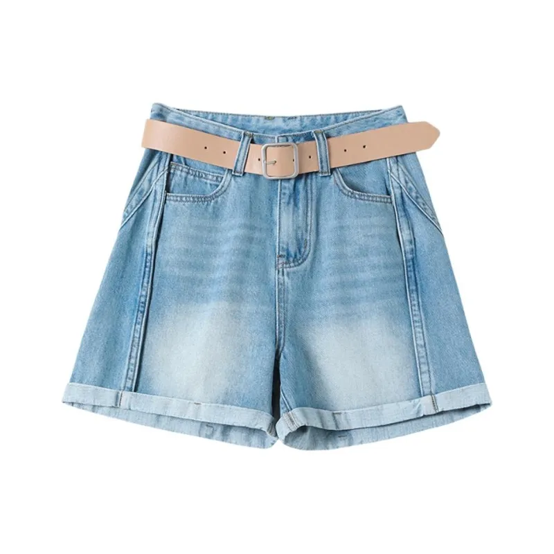 Mu Xiao Xin Denim Shorts Women's-7