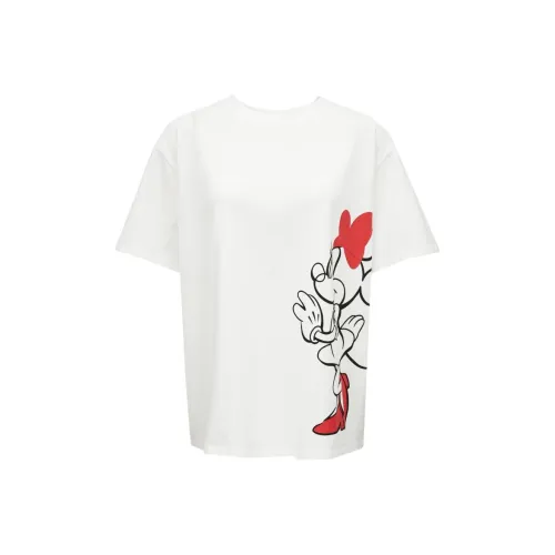 Disney X VERO MODA T-Shirts Women's S85 Raw White