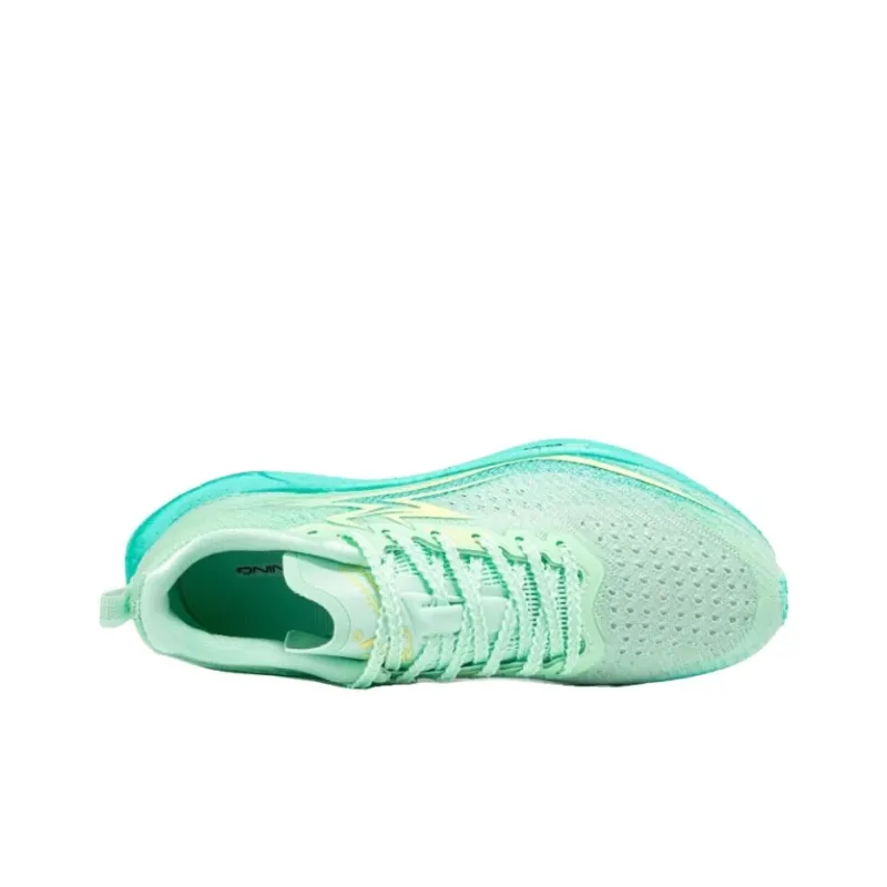 361° Shock Absorbers With Slip Resistant Features Low Top Training Running Shoes Women's Light Green-3