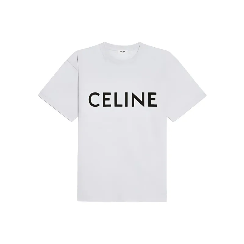 CELINE T Shirt Women's Light Gray-0
