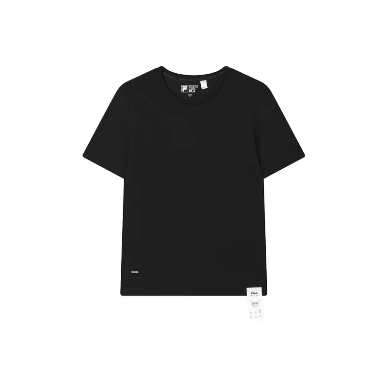 FILA WHITE T Shirt Women's Jet Black-0