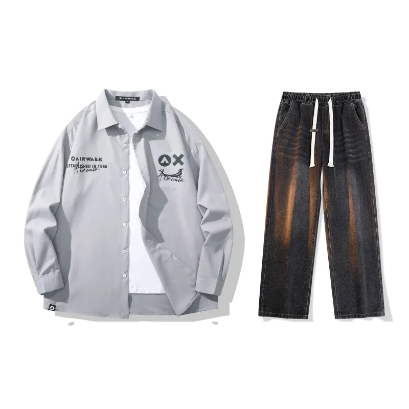 Airwalk Shirt Matching Sets Unisex-8