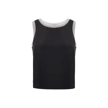 HERNO Sleeveless Satin finish Top