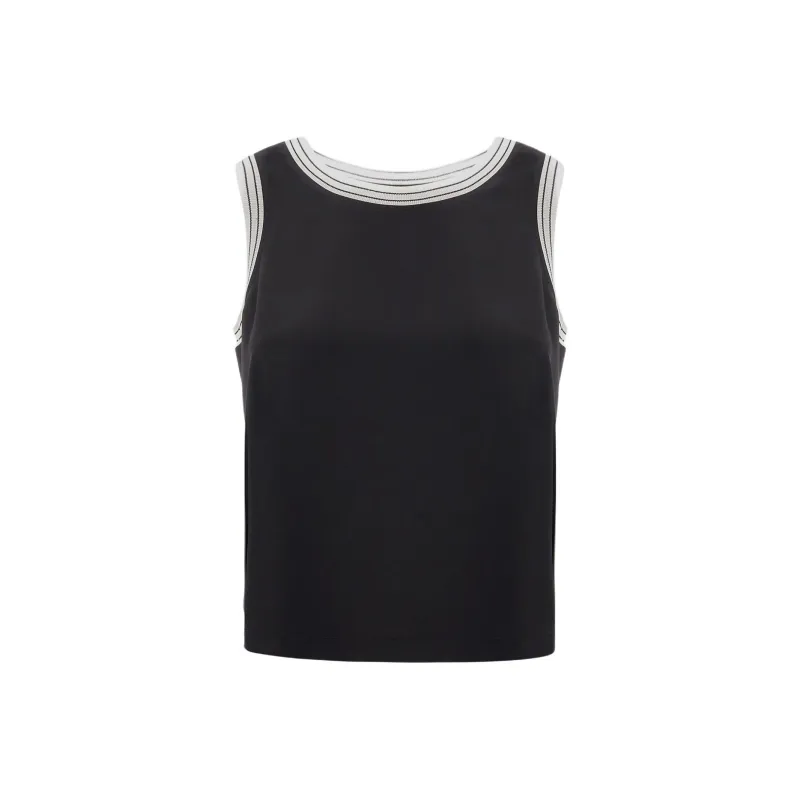 HERNO Sleeveless Satin finish Top-0