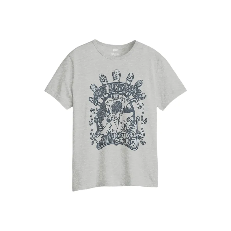 Levis T Shirts Women's Gray-0