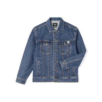 Lee Denim Jacket Men's Medium Dark Blue