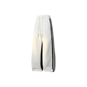 Supremo Cat Casual Pants Unisex Black White