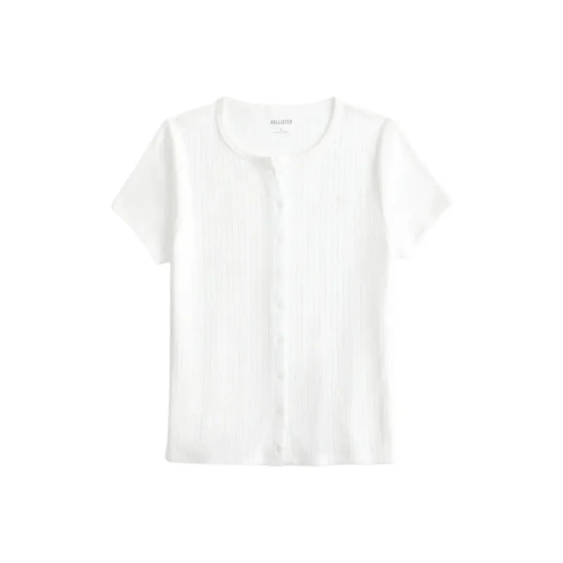 Hollister T Shirt Women's White-0