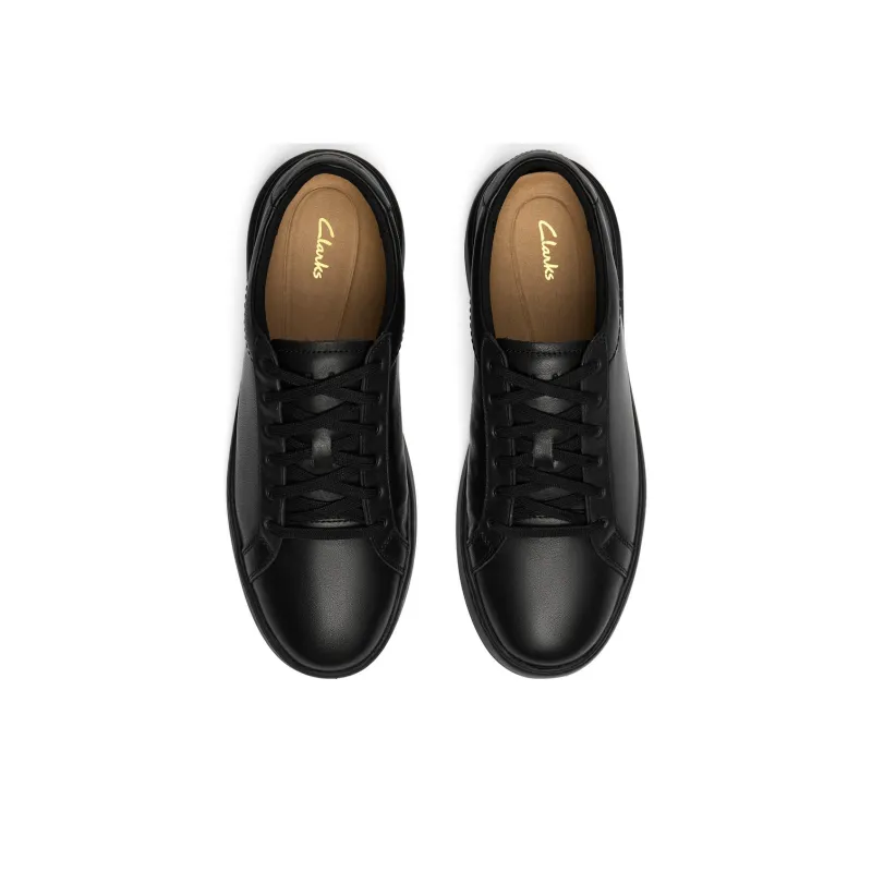 Clarks Slip Resistant Low Top Skateboard Shoes Men's Black-2