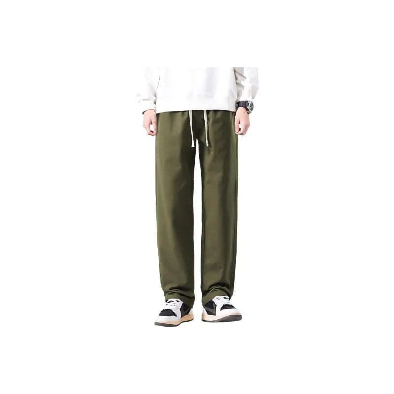 Humanism 1986 Casual Pants Unisex Army Green-0