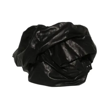 RICK OWENS Draped Bustier Leather Top