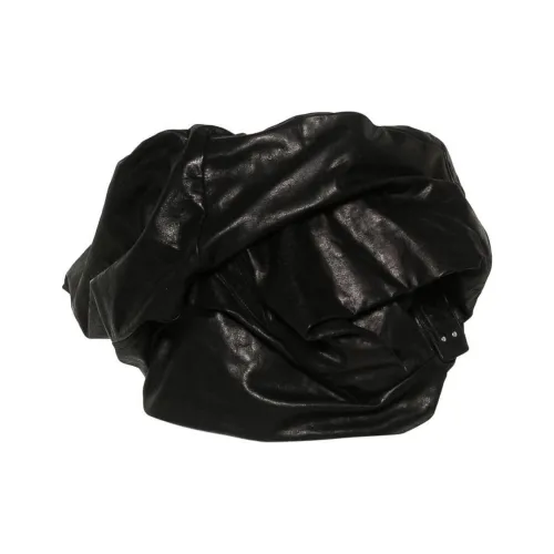 RICK OWENS Draped Bustier Leather Top