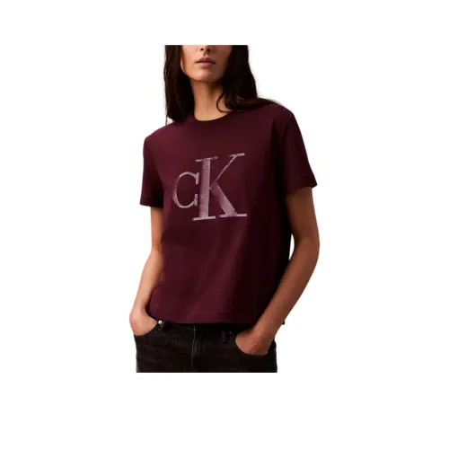 CALVIN KLEIN T Shirt Women's Dark Red