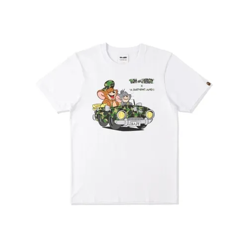 A BATHING APE X Tom And Jerry Cruising Women'ss Tee Black