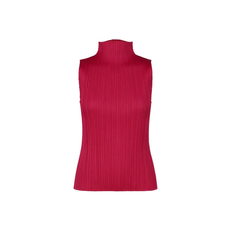 PLEATS PLEASE ISSEY MIYAKE FW24 Tank Top Women's Rouge Red-0