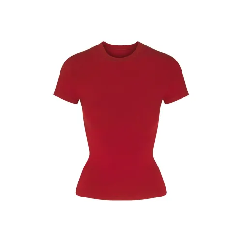 SKIMS T Shirt Women's BRICK/Brick Red