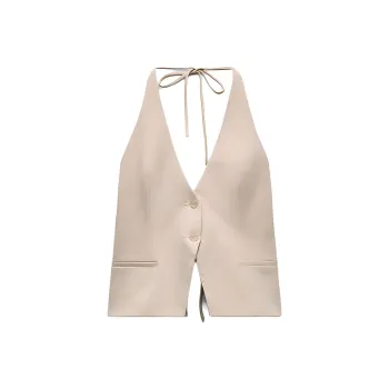 ZARA Tank Tops Women's Beige