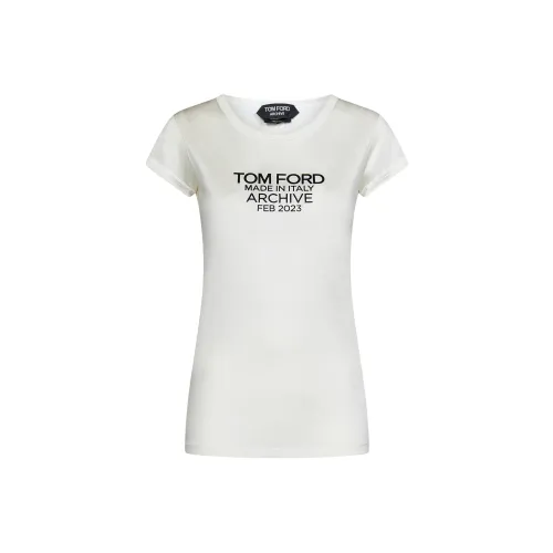 TOM FORD Logo Printed Crewneck T Shirt