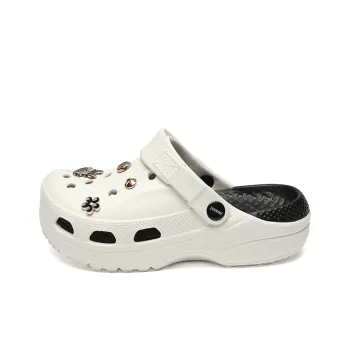 ZHR Cream Puff Shoes Clogs Women's White