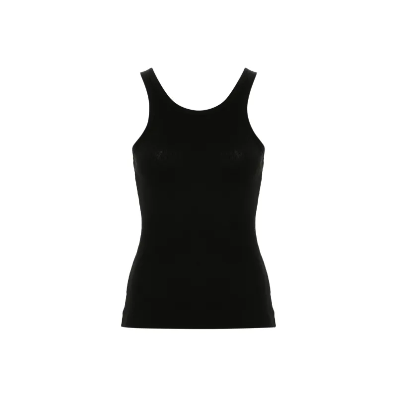 NANUSHKA Ribbed Cotton blend Tank Top-0