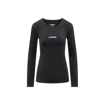 JIL SANDER + Crewneck Long Sleeved T Shirt