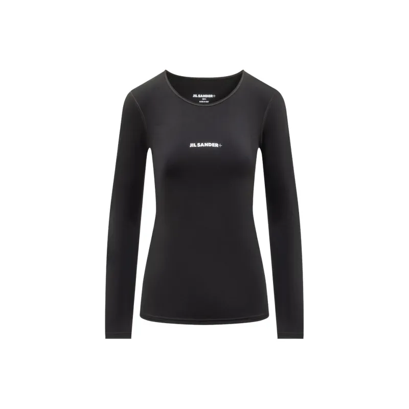 JIL SANDER + Crewneck Long Sleeved T Shirt-0