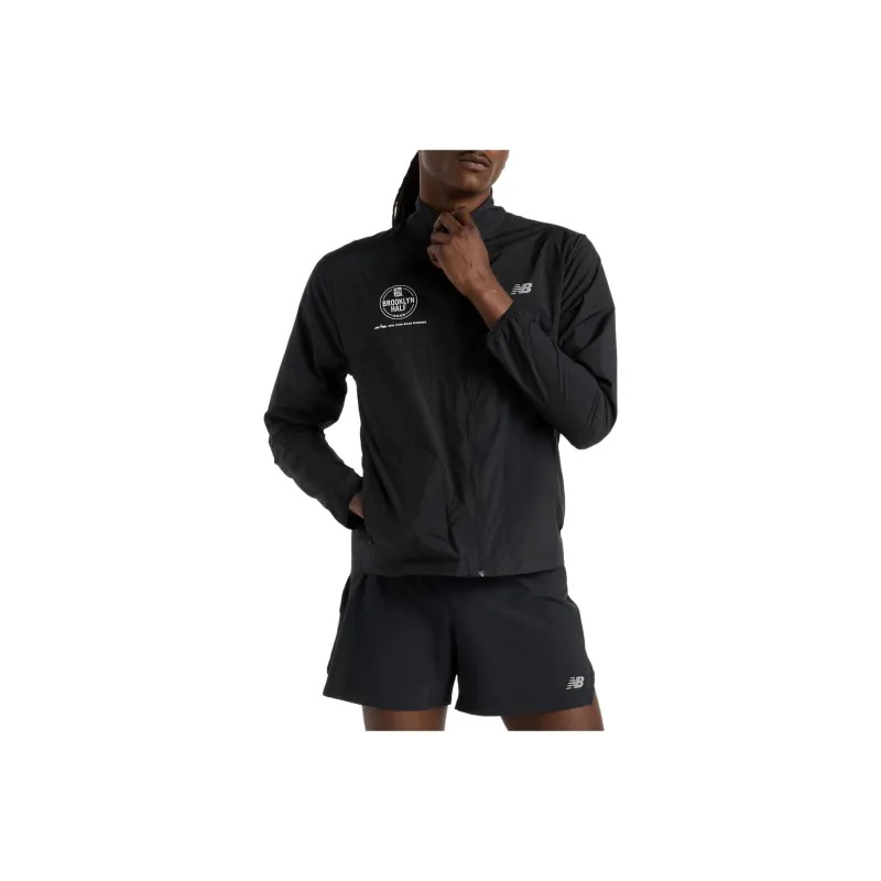 New Balance RBC Brooklyn Half Collection Athletics Packable Jacket Men's Black-0
