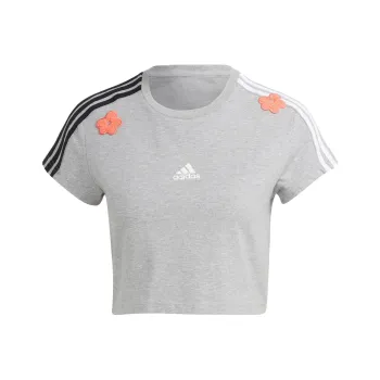 Adidas Crop Tops Women's Medium Heather Gray