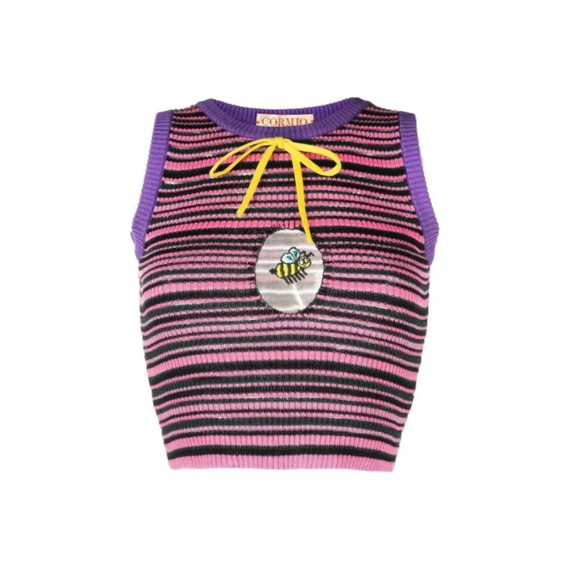 CORMIO Gloria Striped Knitted Top-0
