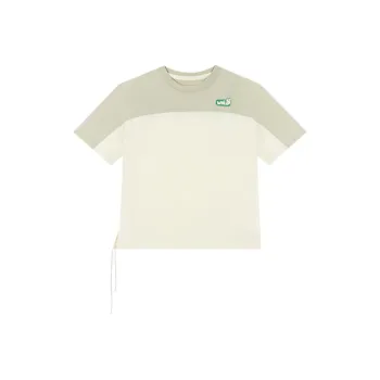 361° T Shirt Women's Laurel Leaf Gray Green/Sand Brown White