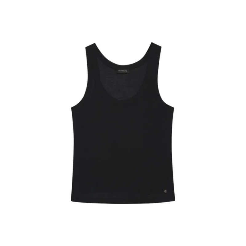 Anine Bing Brine Logo plaque Tank Top-0