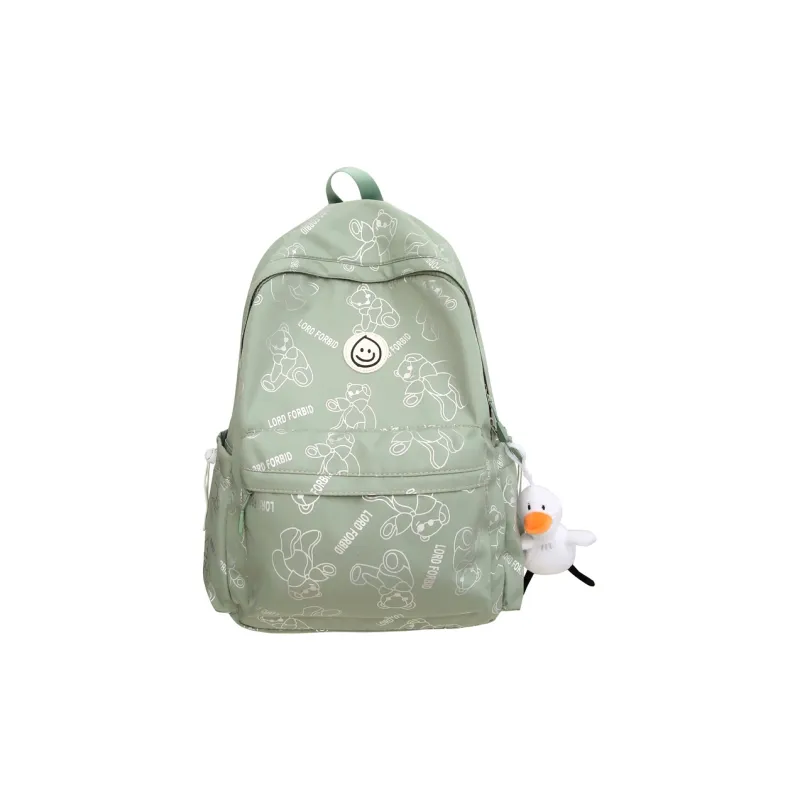 Moonshine Nylon Backpack Unisex Black/Pink/Ecru/Blue/Green-11